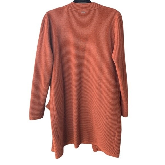 Sioni Burnt Orange Pocket Cardigan Size M - Picture 2 of 6